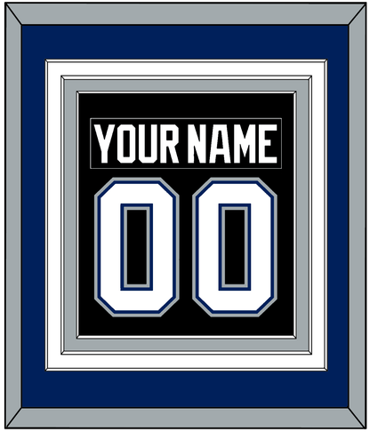 Tampa Bay Nameplate & Number (Back) Combined - Road Black (2001-2007) - Premier Tier 2