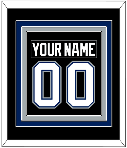 Tampa Bay Nameplate & Number (Back) Combined - Road Black (2001-2007) - Premier Tier 3