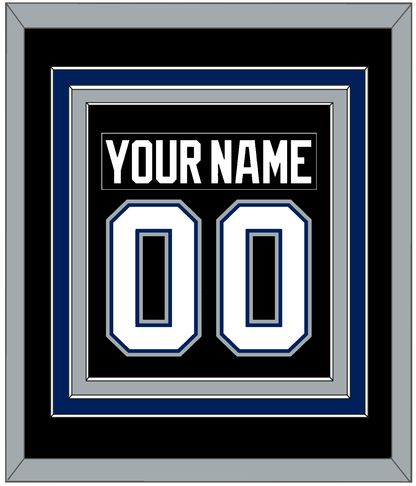 Tampa Bay Nameplate & Number (Back) Combined - Road Black (2001-2007) - Premier Tier 3