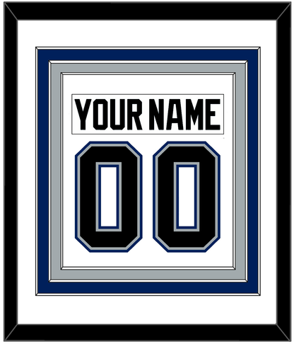 Tampa Bay Nameplate & Number (Back) Combined - Home White (2001-2007) - Premier Tier 1