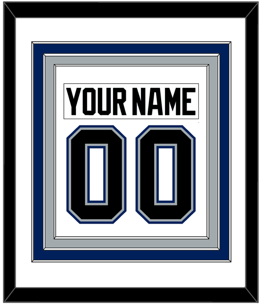 Tampa Bay Nameplate & Number (Back) Combined - Home White (2001-2007) - Premier Tier 1