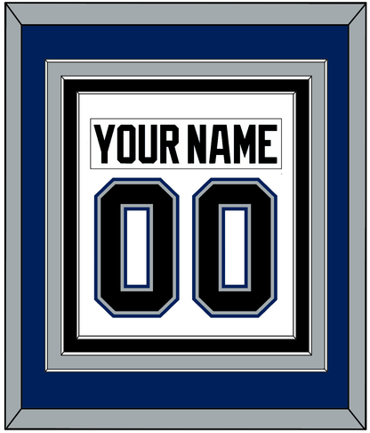 Tampa Bay Nameplate & Number (Back) Combined - Home White (2001-2007) - Premier Tier 2