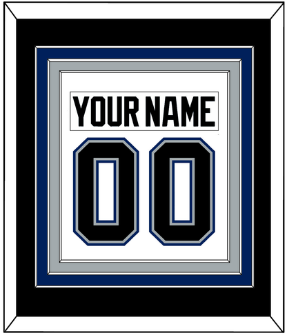 Tampa Bay Nameplate & Number (Back) Combined - Home White (2001-2007) - Premier Tier 3