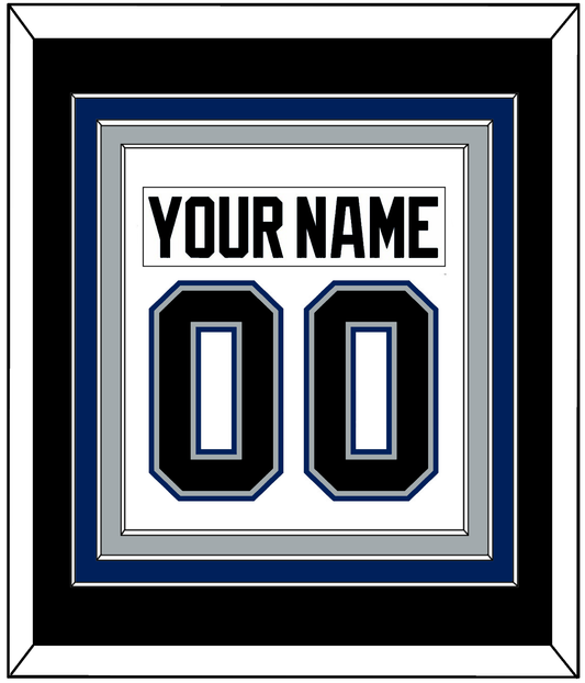 Tampa Bay Nameplate & Number (Back) Combined - Home White (2001-2007) - Premier Tier 3