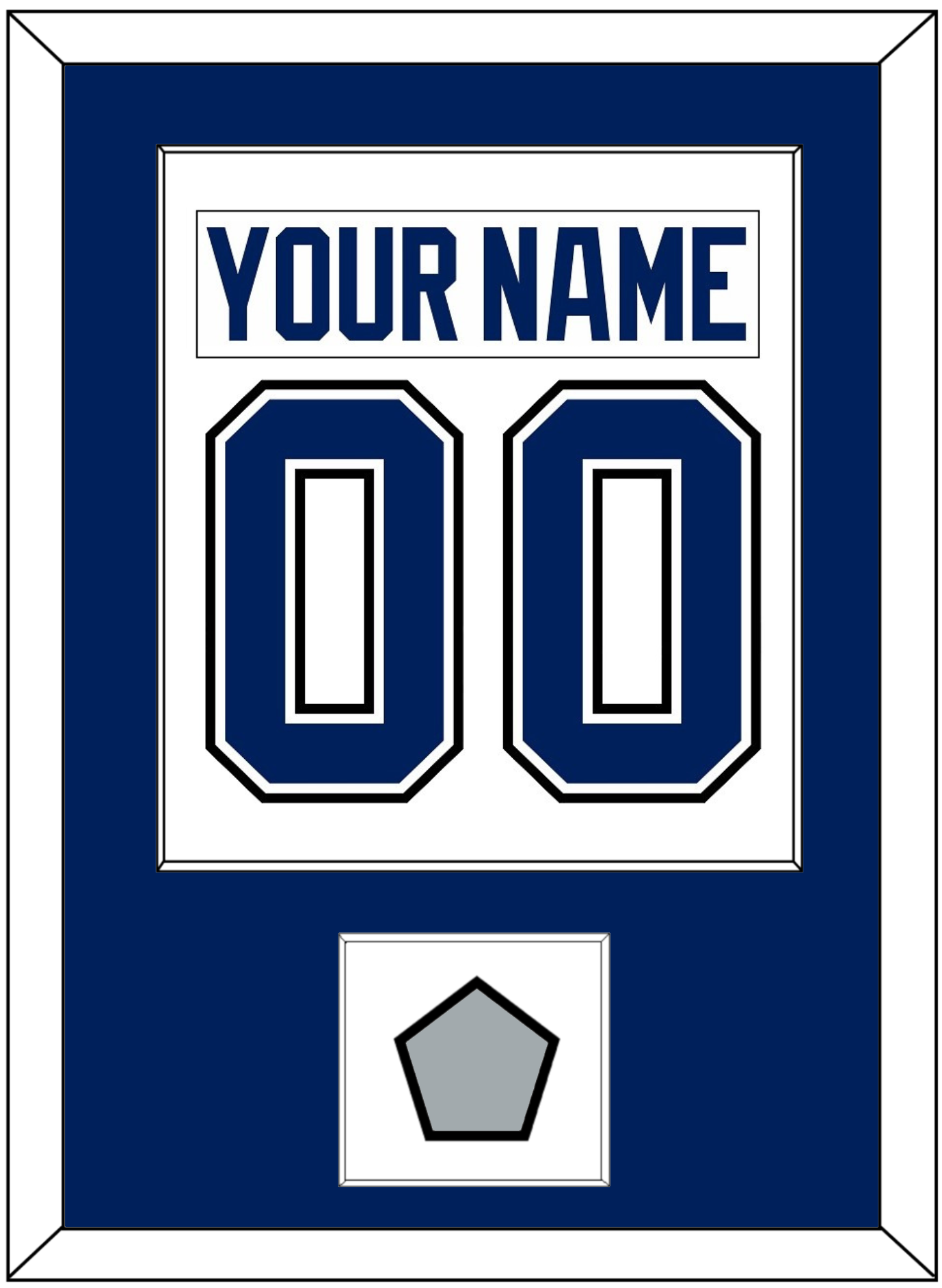 Tampa Bay Nameplate & Number (Back) Combined With 2020 Or 2021 Stanley Cup Champions Patch - Road White - Essential Tier 1
