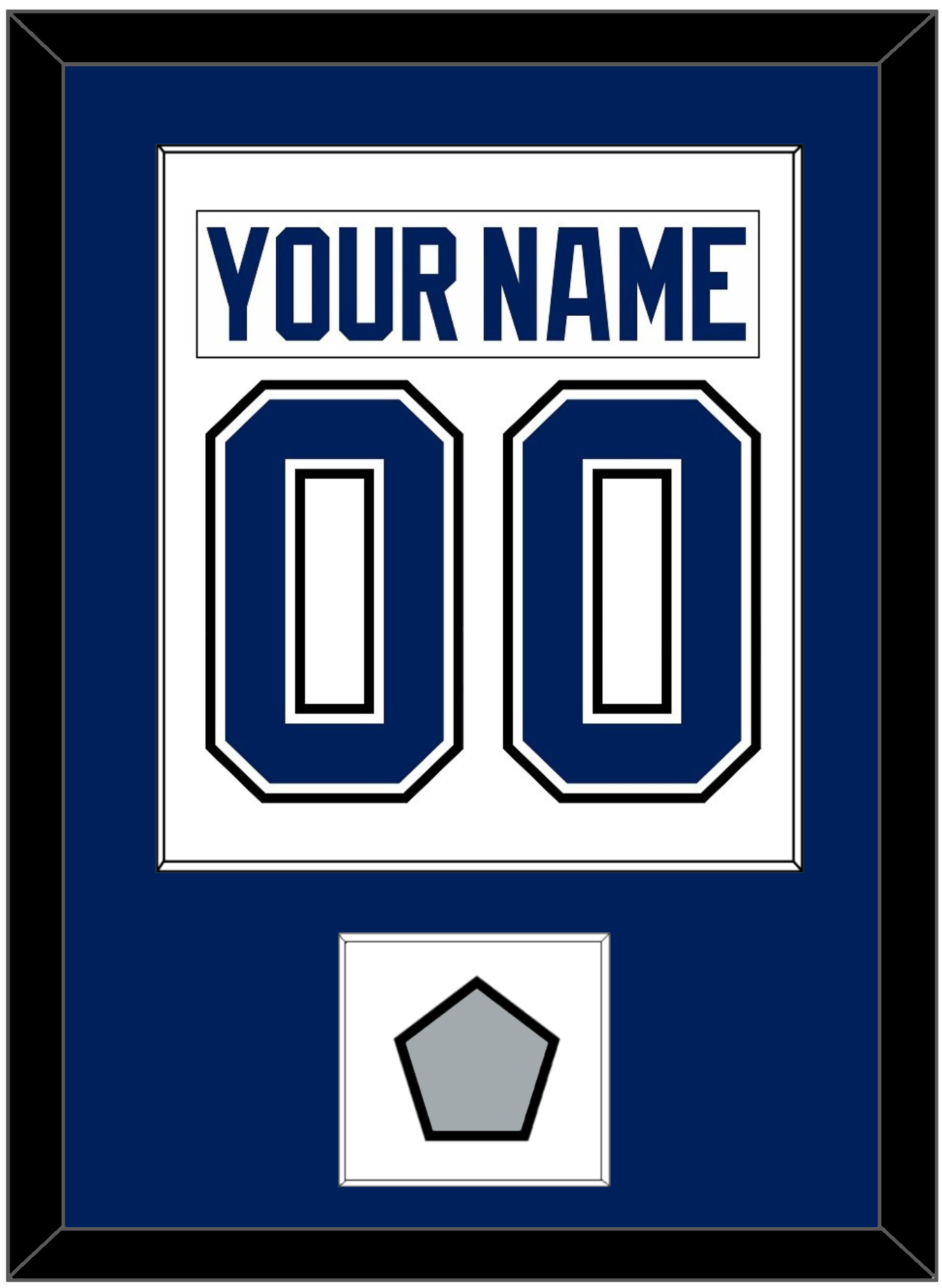 Tampa Bay Nameplate & Number (Back) Combined With 2020 Or 2021 Stanley Cup Champions Patch - Road White - Essential Tier 1