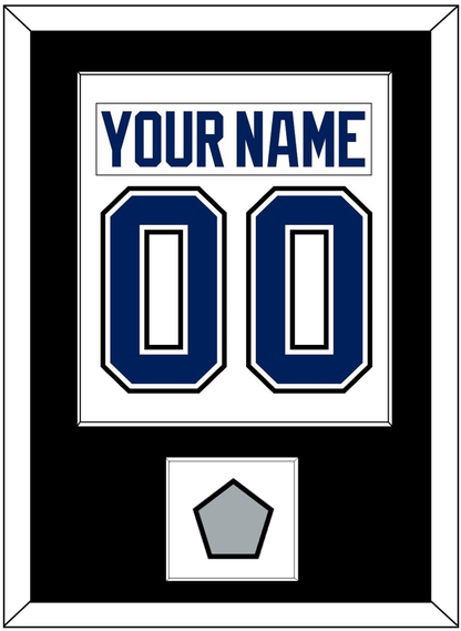 Tampa Bay Nameplate & Number (Back) Combined With 2020 Or 2021 Stanley Cup Finals Patch - Road White - Essential Tier 2