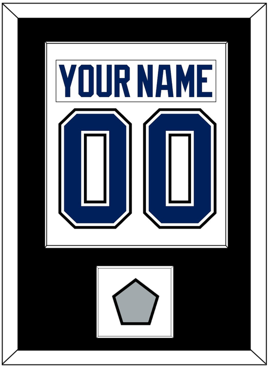 Tampa Bay Nameplate & Number (Back) Combined With 2020 Or 2021 Stanley Cup Finals Patch - Road White - Essential Tier 2