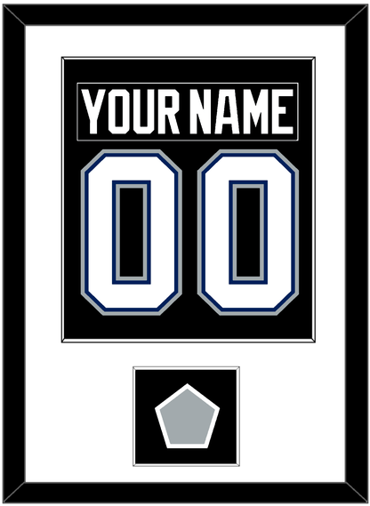 Tampa Bay Nameplate & Number (Back) Combined With 2004 Stanley Cup Finals Patch - Road Black (2001-2007) - Essential Tier 1