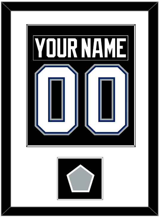 Tampa Bay Nameplate & Number (Back) Combined With 2004 Stanley Cup Finals Patch - Road Black (2001-2007) - Essential Tier 1