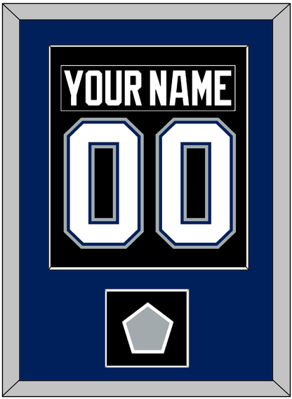 Tampa Bay Nameplate & Number (Back) Combined With 2004 Stanley Cup Finals Patch - Road Black (2001-2007) - Essential Tier 2