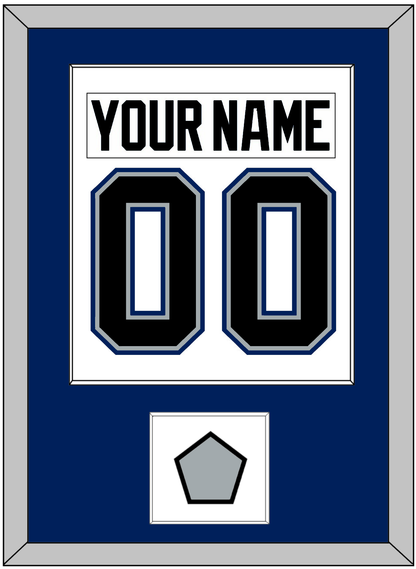 Tampa Bay Nameplate & Number (Back) Combined With 2004 Stanley Cup Finals Patch - Home White (2001-2007) - Essential Tier 1