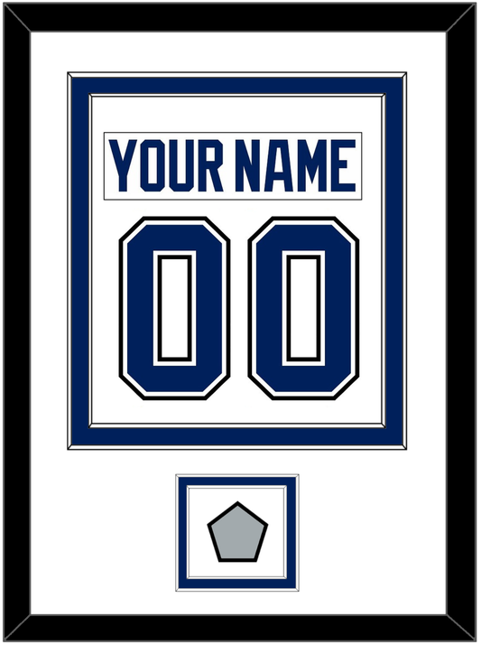 Tampa Bay Nameplate & Number (Back) Combined With 2020 Or 2021 Stanley Cup Finals Patch - Road White - Signature Tier 1