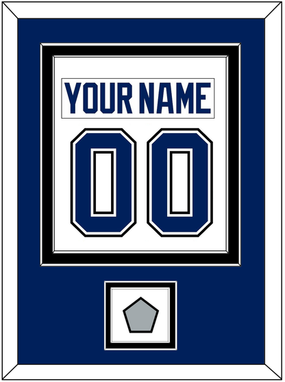 Tampa Bay Nameplate & Number (Back) Combined With 2020 Or 2021 Stanley Cup Champions Patch - Road White - Signature Tier 2