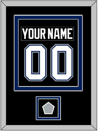 Tampa Bay Nameplate & Number (Back) Combined With 2004 Stanley Cup Finals Patch - Road Black (2001-2007) - Signature Tier 3