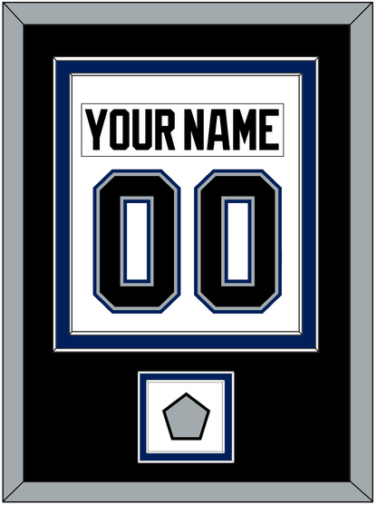 Tampa Bay Nameplate & Number (Back) Combined With 2004 Stanley Cup Finals Patch - Home White (2001-2007) - Signature Tier 3