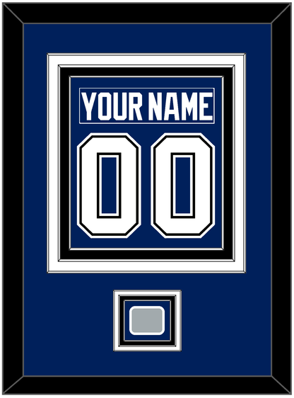 Tampa Bay Nameplate & Number (Back) Combined With 2020 Or 2021 Stanley Cup Finals Patch - Home Blue - Premier Tier 3