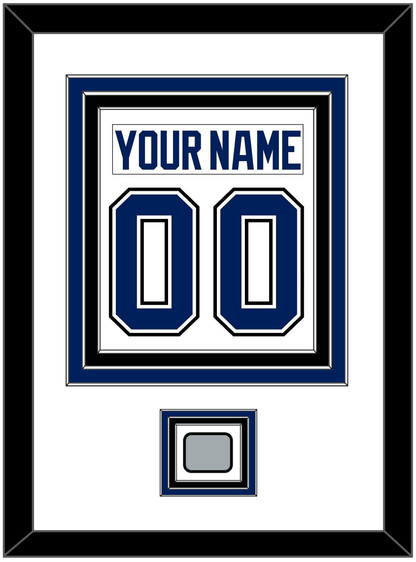 Tampa Bay Nameplate & Number (Back) Combined With 2020 Or 2021 Stanley Cup Champions Patch - Road White - Premier Tier 1