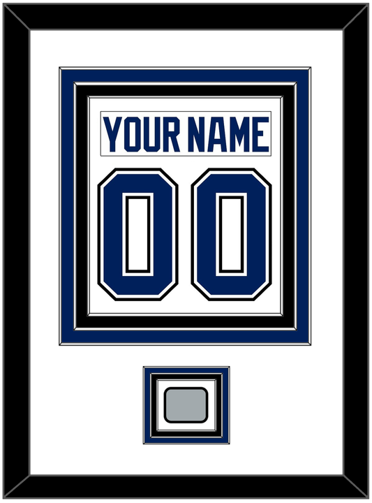 Tampa Bay Nameplate & Number (Back) Combined With 2020 Or 2021 Stanley Cup Champions Patch - Road White - Premier Tier 1
