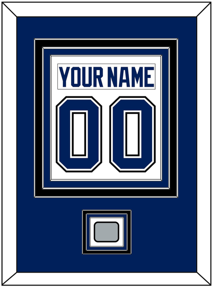 Tampa Bay Nameplate & Number (Back) Combined With 2020 Or 2021 Stanley Cup Finals Patch - Road White - Premier Tier 2