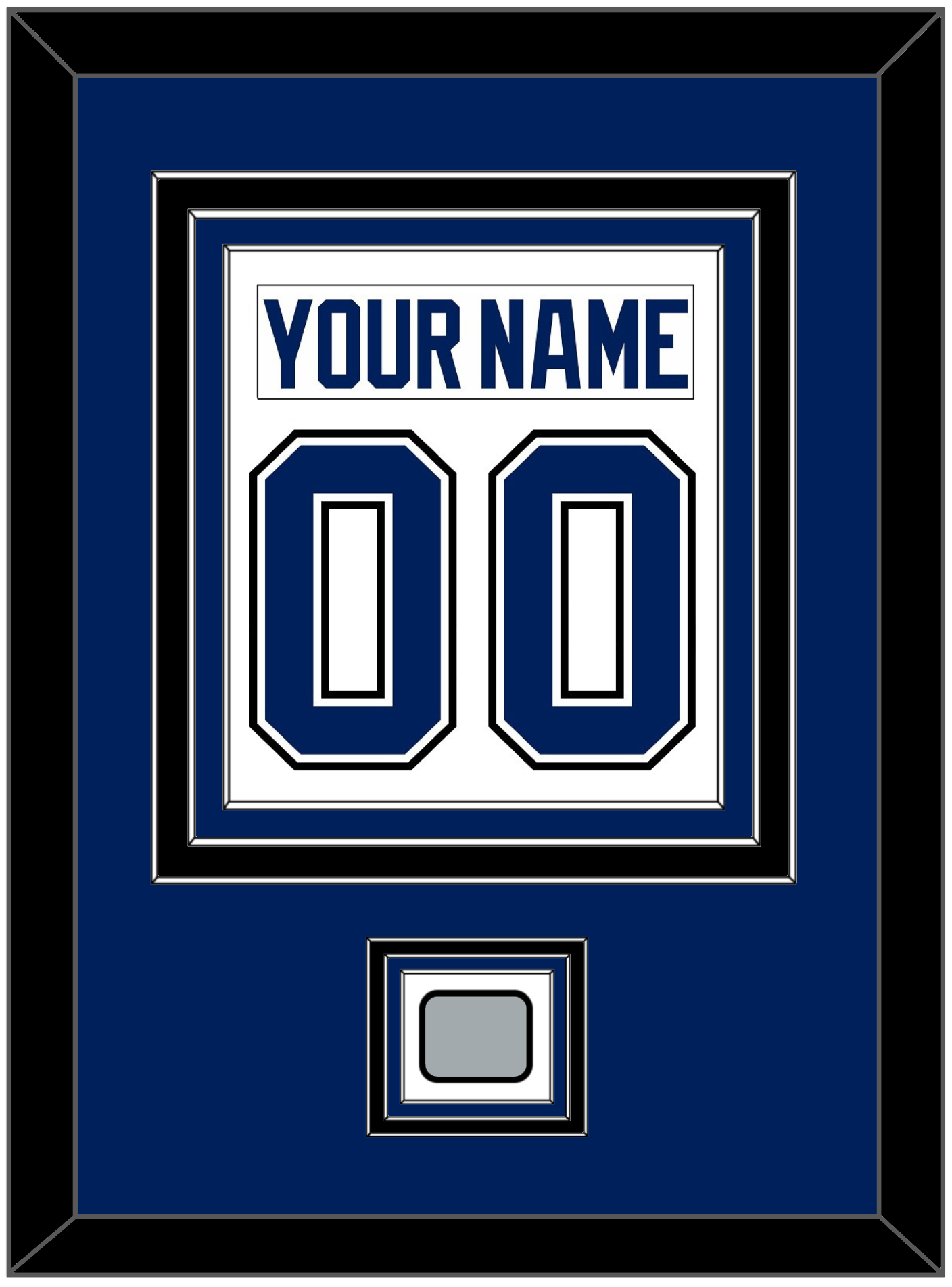 Tampa Bay Nameplate & Number (Back) Combined With 2020 Or 2021 Stanley Cup Finals Patch - Road White - Premier Tier 2
