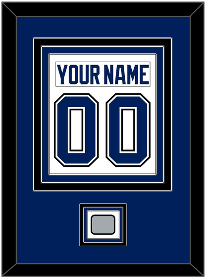 Tampa Bay Nameplate & Number (Back) Combined With 2020 Or 2021 Stanley Cup Finals Patch - Road White - Premier Tier 2
