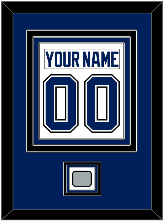 Tampa Bay Nameplate & Number (Back) Combined With 2020 Or 2021 Stanley Cup Finals Patch - Road White - Premier Tier 2