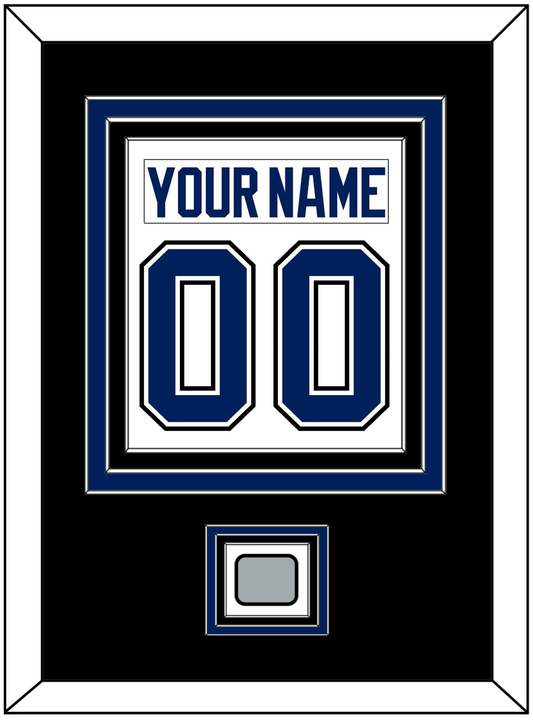 Tampa Bay Nameplate & Number (Back) Combined With 2020 Or 2021 Stanley Cup Champions Patch - Road White - Premier Tier 3