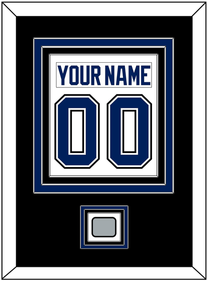 Tampa Bay Nameplate & Number (Back) Combined With 2020 Or 2021 Stanley Cup Finals Patch - Road White - Premier Tier 3