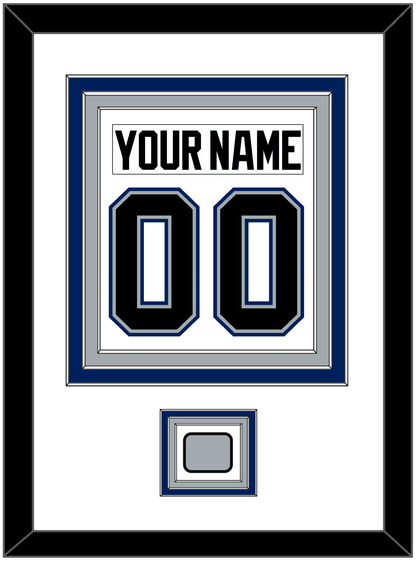 Tampa Bay Nameplate & Number (Back) Combined With 2004 Stanley Cup Finals Patch - Home White (2001-2007) - Premier Tier 1