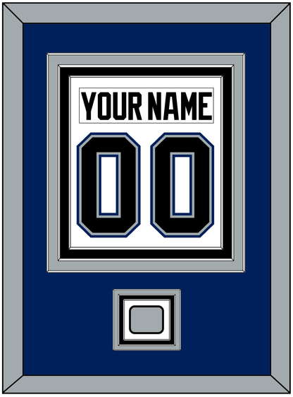 Tampa Bay Nameplate & Number (Back) Combined With 2004 Stanley Cup Finals Patch - Home White (2001-2007) - Premier Tier 2