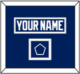 Tampa Bay Nameplate & Jersey Logo Patch - Home Blue - Double Mat 2