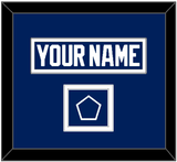 Tampa Bay Nameplate & Jersey Logo Patch - Home Blue - Double Mat 2