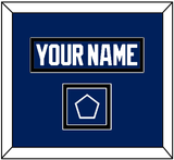 Tampa Bay Nameplate & Jersey Logo Patch - Home Blue - Double Mat 3