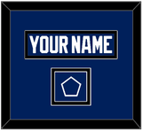 Tampa Bay Nameplate & Jersey Logo Patch - Home Blue - Double Mat 3