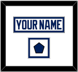 Tampa Bay Nameplate & Jersey Logo Patch - Road White - Double Mat 1