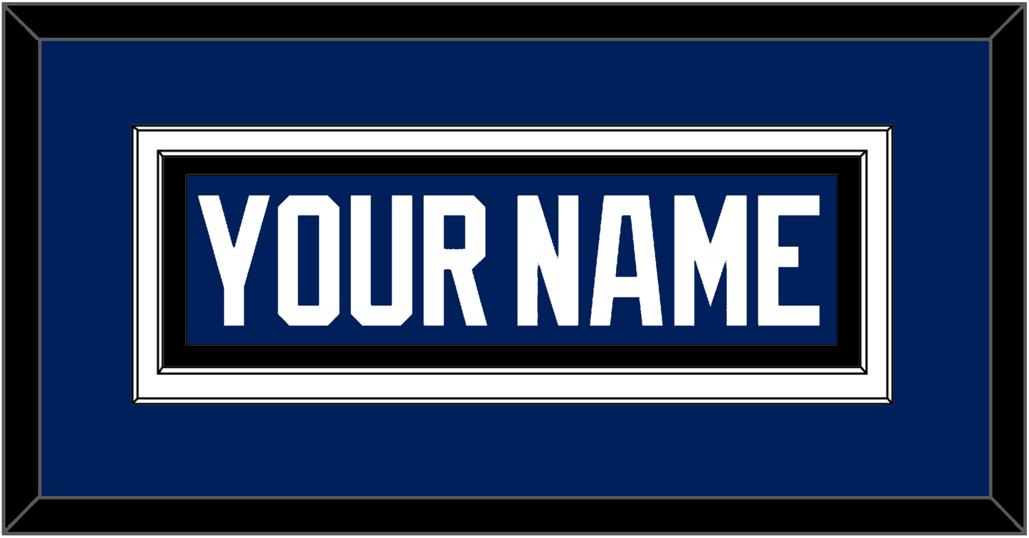 Tampa Bay Nameplate - Home Blue - Signature Tier 3