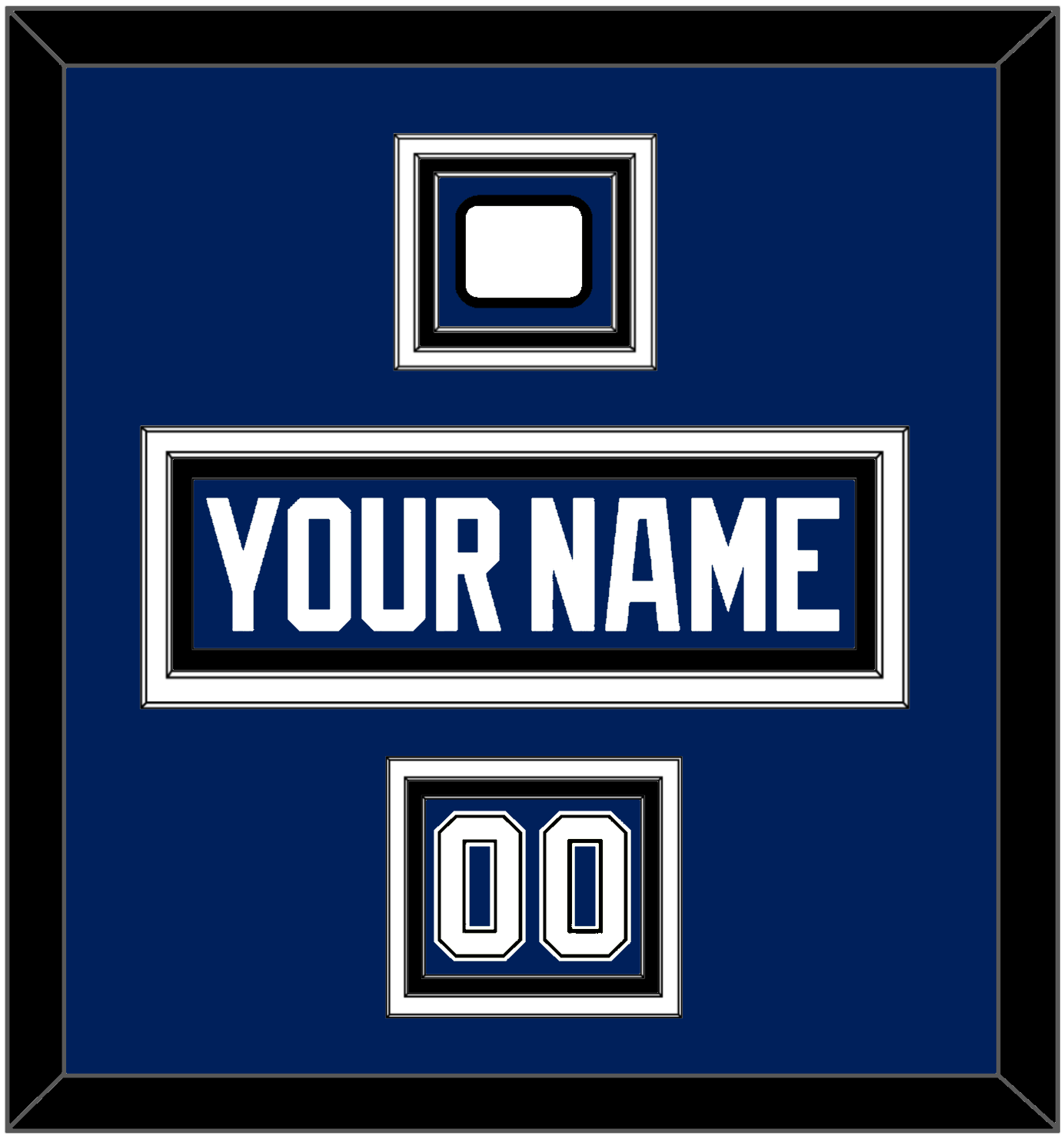 Tampa Bay Nameplate, Number (Shoulder) & Jersey Logo Patch - Home Blue - Premier Tier 3