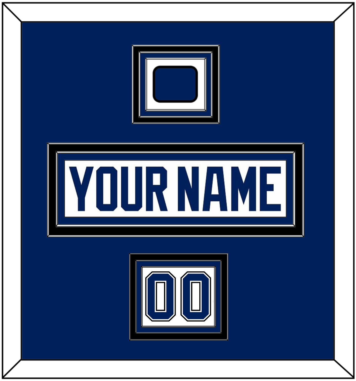Tampa Bay Nameplate, Number (Shoulder) & Jersey Logo Patch - Road White - Premier Tier 3