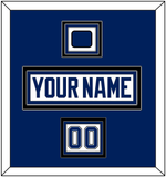 Tampa Bay Nameplate, Number (Shoulder) & Jersey Logo Patch - Road White - Triple Mat 3
