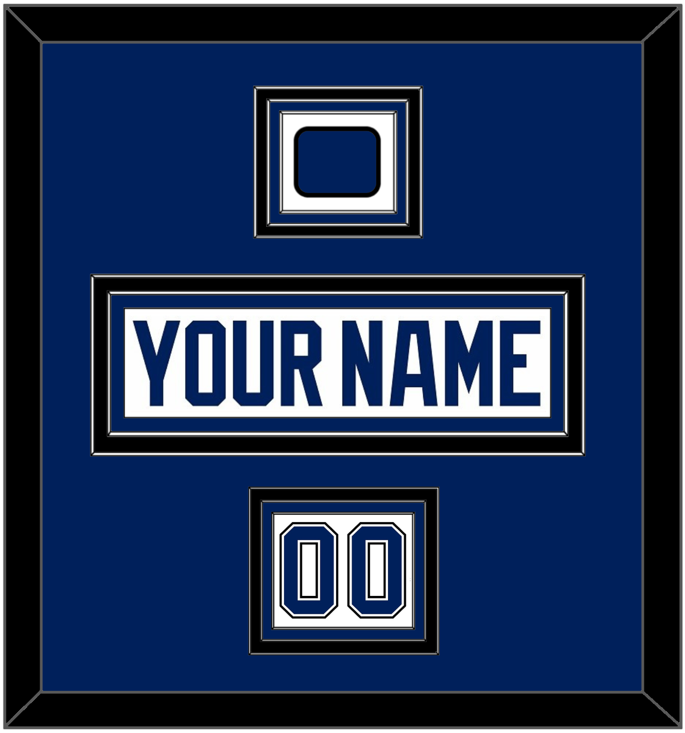 Tampa Bay Nameplate, Number (Shoulder) & Jersey Logo Patch - Road White - Premier Tier 3