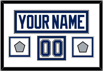 Tampa Bay Nameplate & Number (Shoulder) With 2020 & 2021 Stanley Cup Finals Patches - Road White - Signature Tier 1