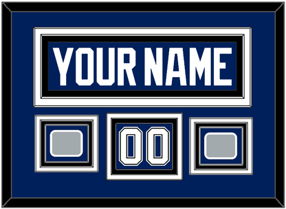 Tampa Bay Nameplate & Number (Shoulder) With 2020 & 2021 Stanley Cup Champions Patches - Home Blue - Premier Tier 3