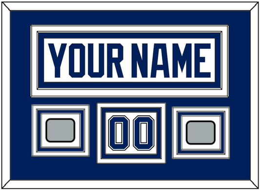 Tampa Bay Nameplate & Number (Shoulder) With 2020 & 2021 Stanley Cup Champions Patches - Road White - Premier Tier 2