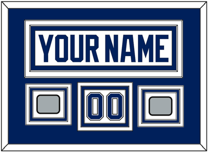 Tampa Bay Nameplate & Number (Shoulder) With 2020 & 2021 Stanley Cup Finals Patches - Road White - Premier Tier 2