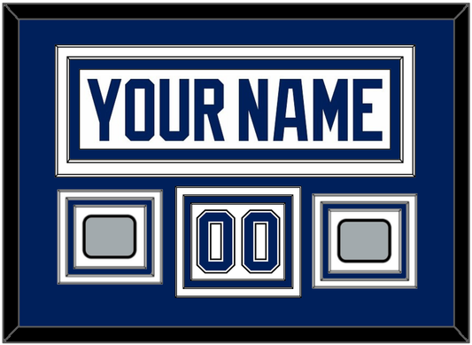 Tampa Bay Nameplate & Number (Shoulder) With 2020 & 2021 Stanley Cup Champions Patches - Road White - Premier Tier 2