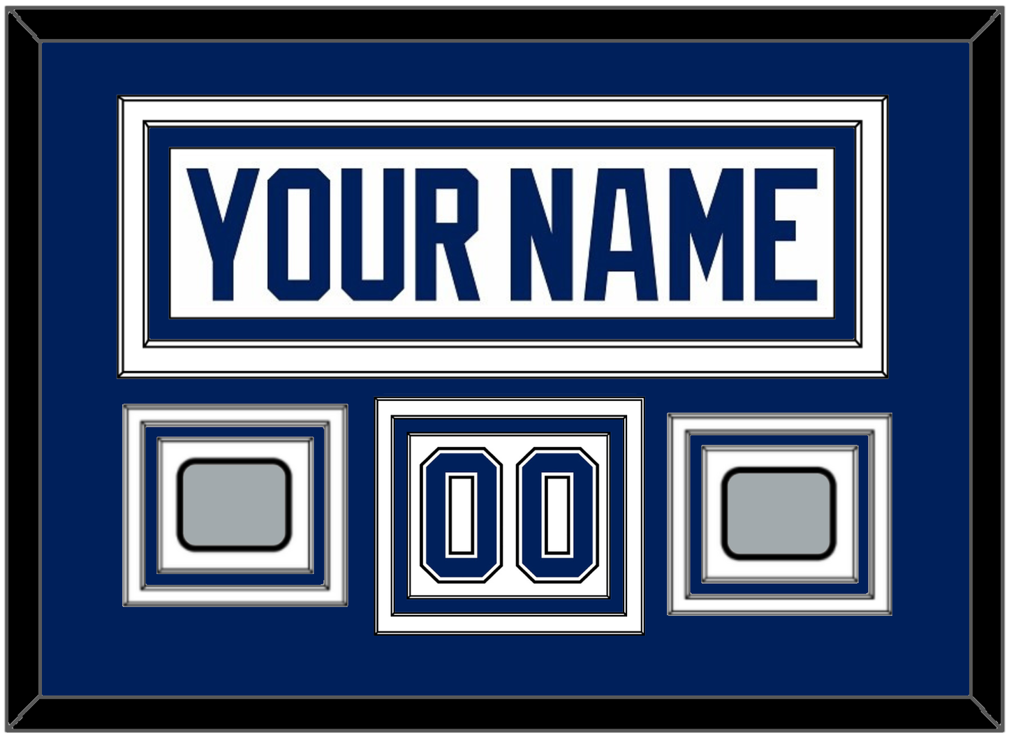 Tampa Bay Nameplate & Number (Shoulder) With 2020 & 2021 Stanley Cup Finals Patches - Road White - Premier Tier 2