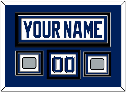 Tampa Bay Nameplate & Number (Shoulder) With 2020 & 2021 Stanley Cup Champions Patches - Road White - Premier Tier 3