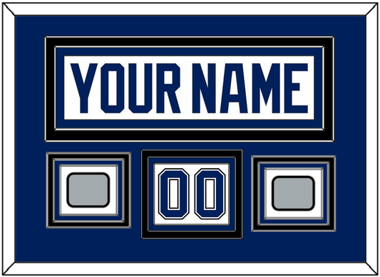 Tampa Bay Nameplate & Number (Shoulder) With 2020 & 2021 Stanley Cup Champions Patches - Road White - Premier Tier 3