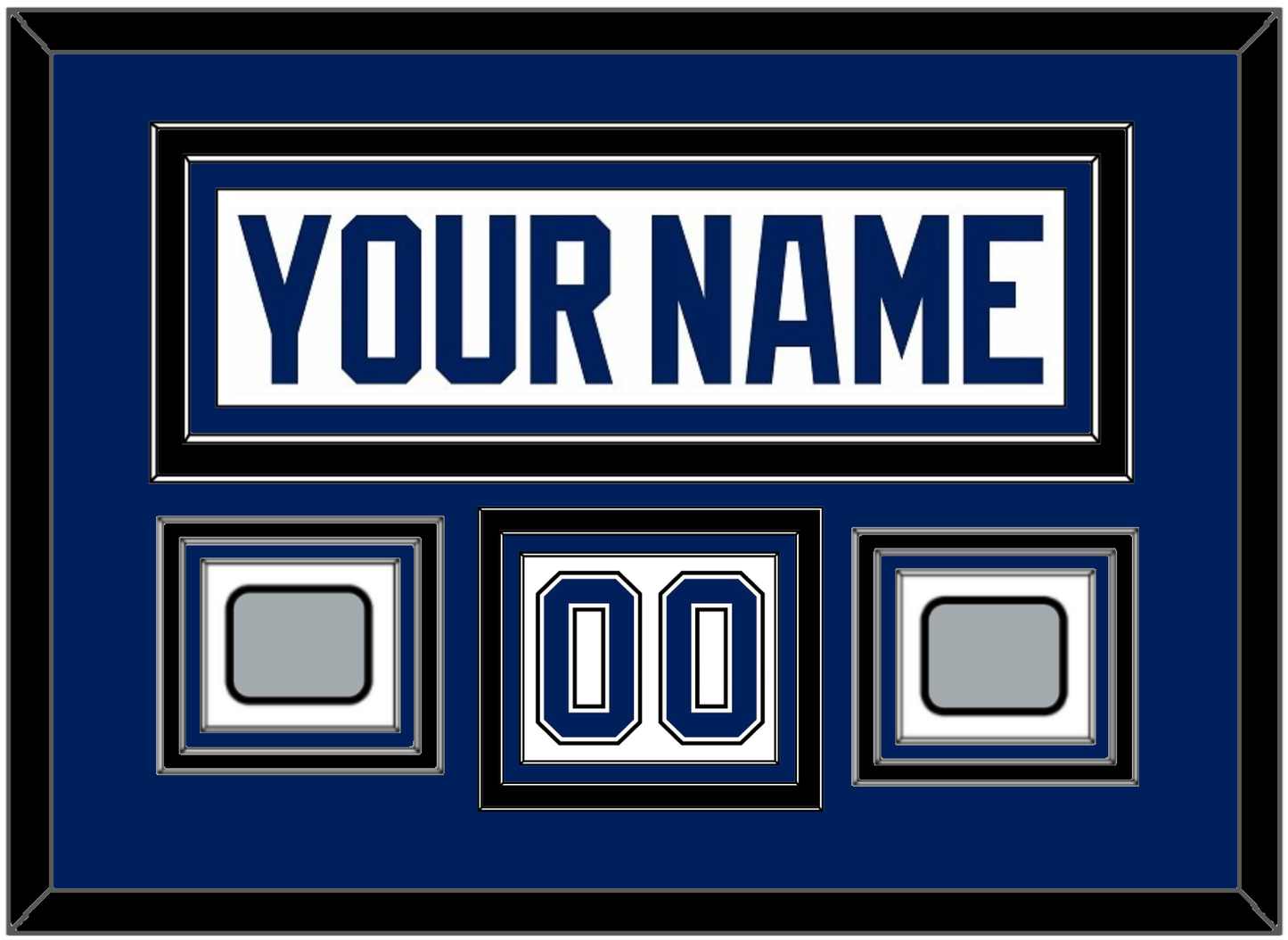 Tampa Bay Nameplate & Number (Shoulder) With 2020 & 2021 Stanley Cup Champions Patches - Road White - Premier Tier 3
